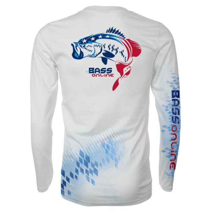Patriotic Bass Combo Pack - Neck Gaiter & Long Sleeve Fishing Shirt - Image 2