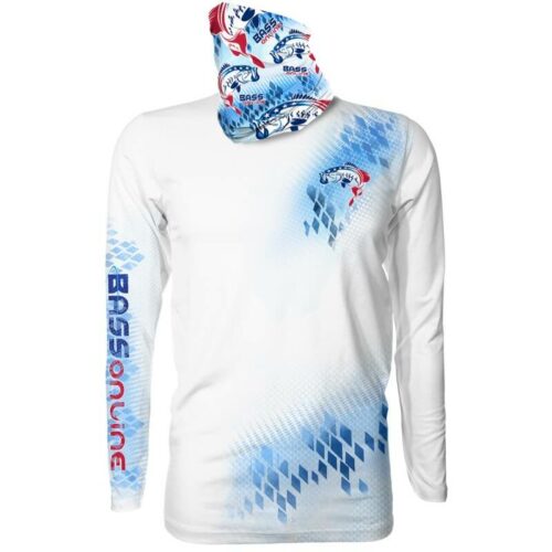 Patriotic Bass Combo Pack - Neck Gaiter & Long Sleeve Fishing Shirt