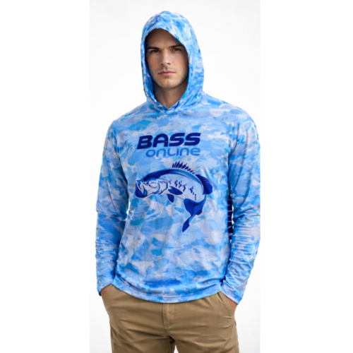 Bass Online Sun Shirt Hoodie Blue Studio