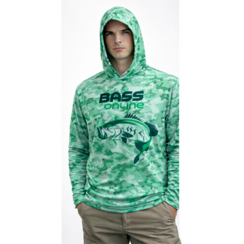 Bass Online Sun Shirt Hoodie Green Studio