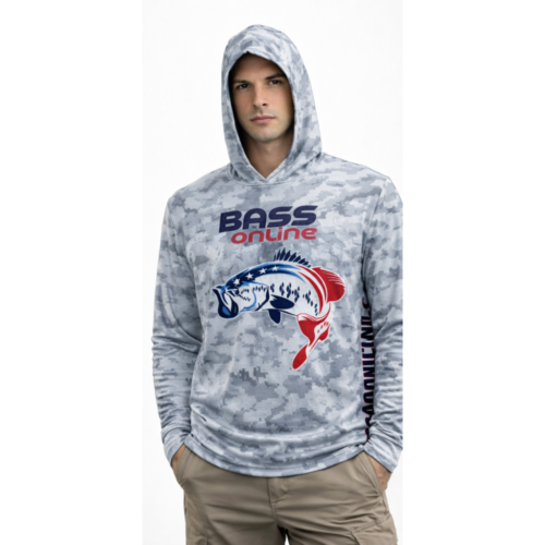 Bass Online Sun Shirt Hoodie Grey Studio