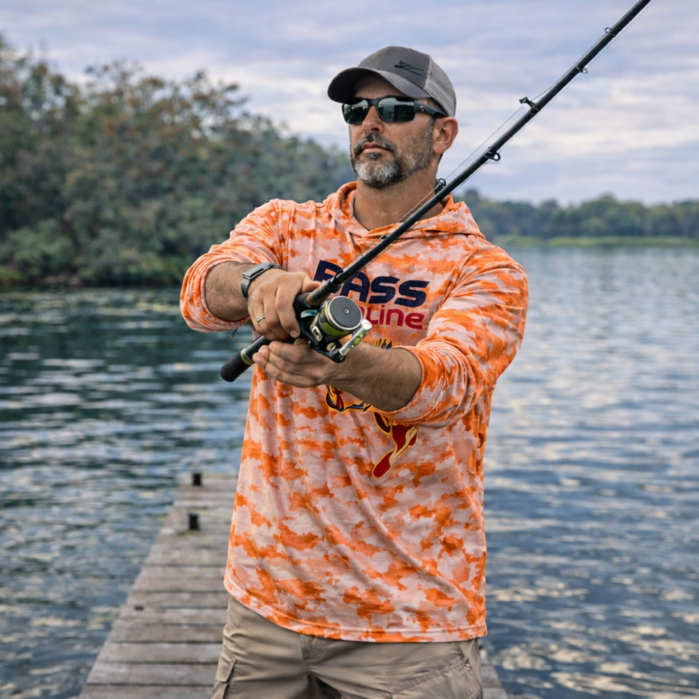 Bass Online Sun Shirt Hoodie Orange