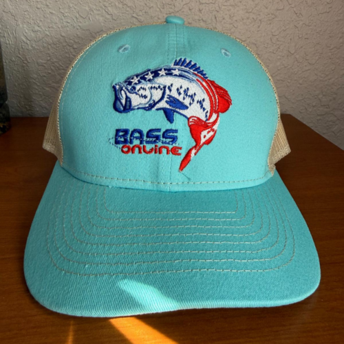 Teal and Tan Snapback Fishing Hat